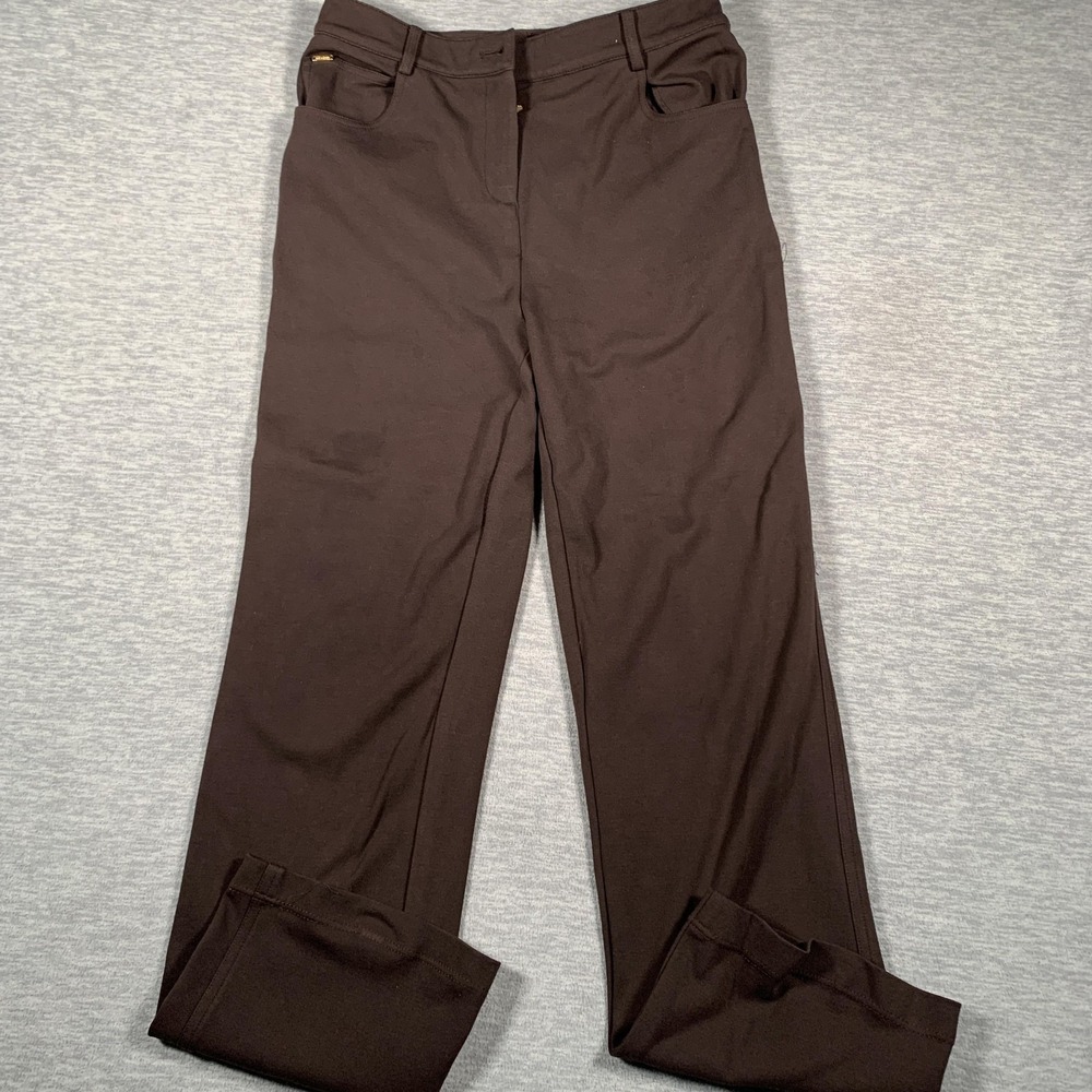 St John Pants Womens 4 Straight Leg Career Trousers‎ Pull On Stretch Classic